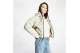 Nike Sportswear Synthetic-Fill Γυναικείο Μπουφάν Puffer με Κουκούλα Γκρι Ανοιχτό, Λευκό