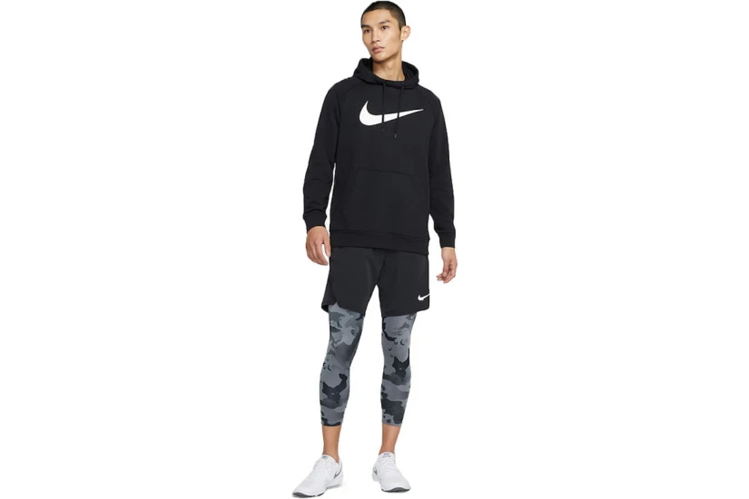 Nike Dry Graphic Dri-FIT Ανδρικό Φούτερ με Κουκούλα Μαύρο