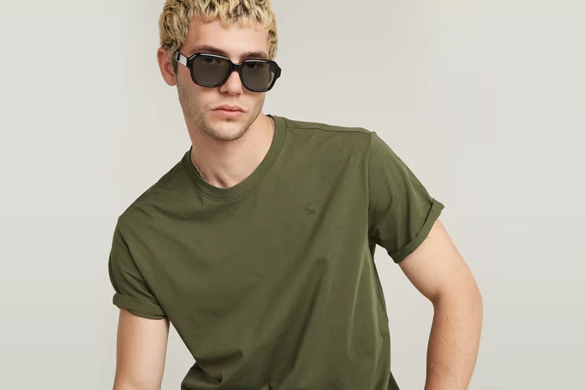 G-Star Lash Ανδρικό Κοντομάνικο T-Shirt Χακί