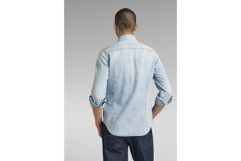 G-Star Slim Denim Ανδρικό Μακρυμάνικο Τζιν Πουκάμισο