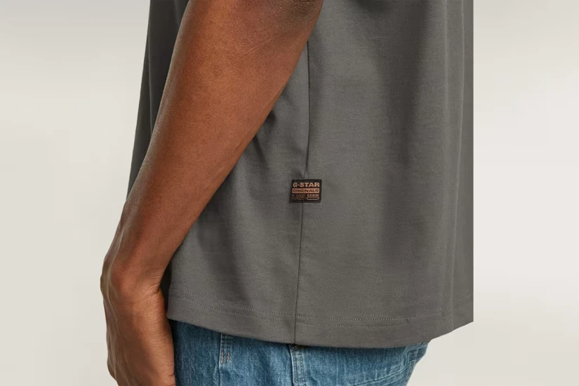 G-Star Center Chest Boxy R Κοντομάνικο T-Shirt Γκρι Σκούρο