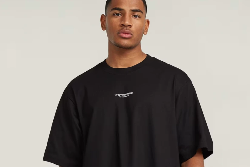G-Star Center Chest Ανδρικό Κοντομάνικο T-Shirt Μαύρο