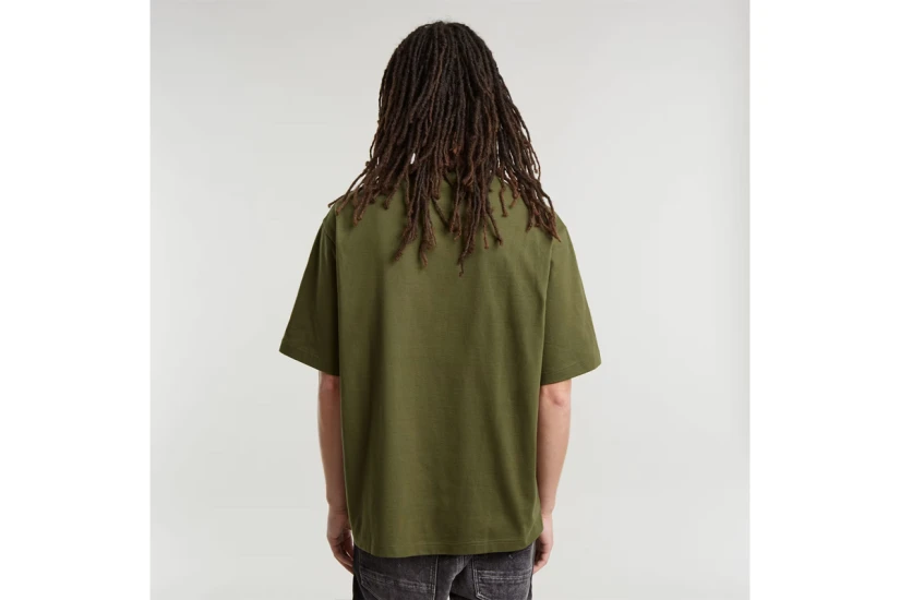 G-Star Center Chest Logo Ανδρικό Κοντομάνικο T-Shirt Χακί