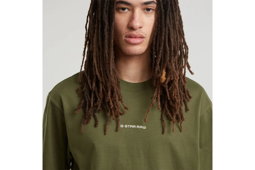 G-Star Center Chest Logo Ανδρικό Κοντομάνικο T-Shirt Χακί