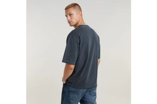G-Star Overdyed Center Chest Loose R T-Shirt Ανδρικό (D25737-C756-G476 PETROL GD)