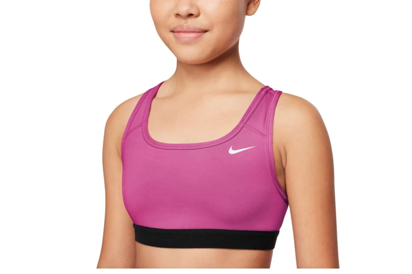 Nike Dri-FIT Swoosh Παιδικό Μπουστάκι Φούξια