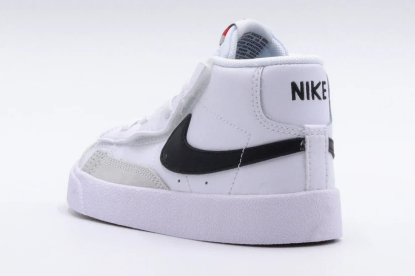 Nike Blazer Mid 77 Βρεφικά Sneakers Λευκά, Γκρι Ανοιχτά, Μαύρα