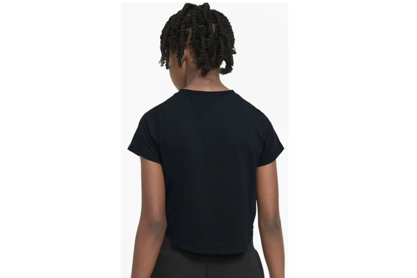 Nike Futura Παιδική Κοντομάνικη Crop Top Μπλούζα Μαύρη