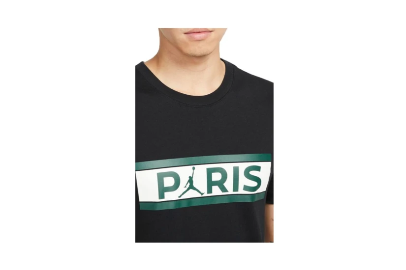 Jordan Paris Saint-Germain Ανδρικό Κοντομάνικο T-Shirt Μαύρο