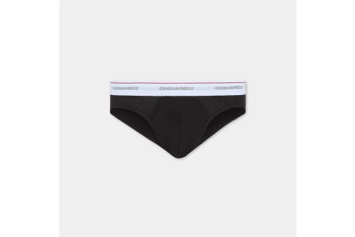 Dsquared2 Basic Cotton Stretch Εσώρουχο Σλιπ 3-Τεμάχια (DCX300060 00114)