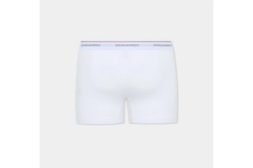 Dsquared2 Basic Ανδρικά Εσώρουχα Boxer Λευκά Small 3 Τεμάχια