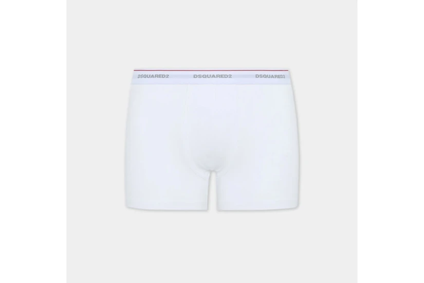 Dsquared2 Basic Ανδρικά Εσώρουχα Boxer Λευκά Medium 3 Τεμάχια