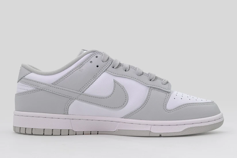Nike Dunk Low Retro Ανδρικά Sneakers Λευκά, Γκρι Ανοιχτό