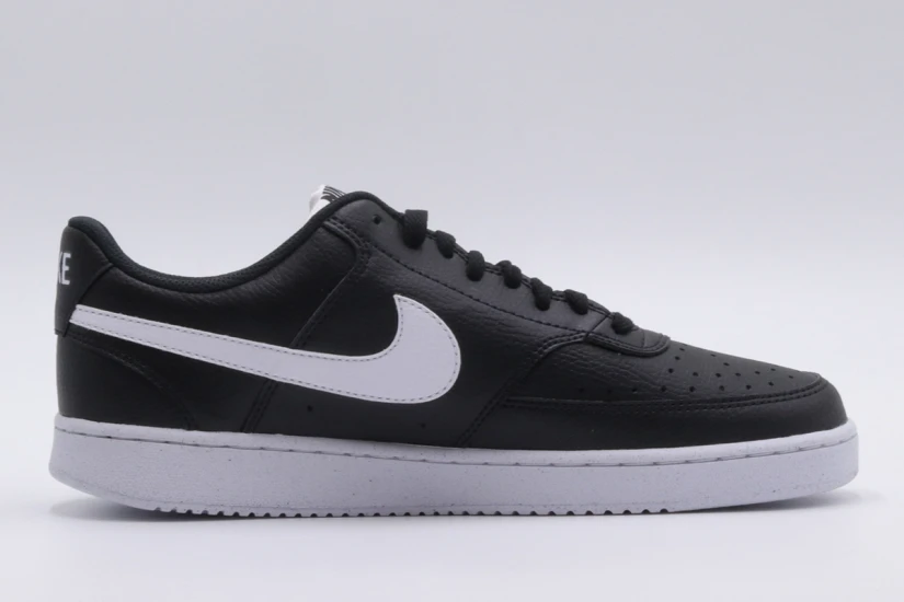 Nike Court Vision Low Next Nature Ανδρικά Sneakers Μαύρα, Λευκά