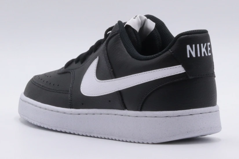 Nike Court Vision Low Next Nature Ανδρικά Sneakers Μαύρα, Λευκά