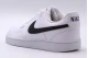 Nike Court Vision Low Next Nature Ανδρικά Sneakers Λευκά, Μαύρα