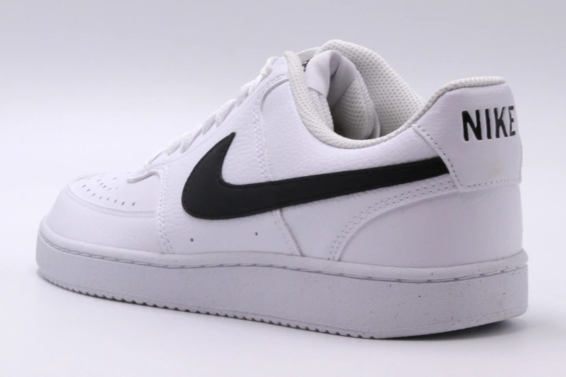 Nike Court Vision Low Next Nature Ανδρικά Sneakers Λευκά, Μαύρα