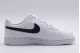 Nike Court Vision Low Next Nature Γυναικεία Sneakers Λευκά, Μαύρα