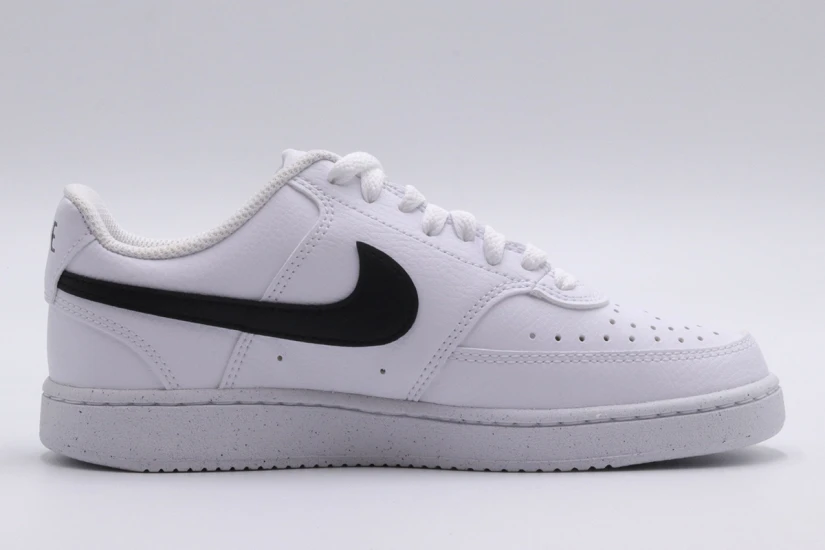 Nike Court Vision Low Next Nature Γυναικεία Sneakers Λευκά, Μαύρα