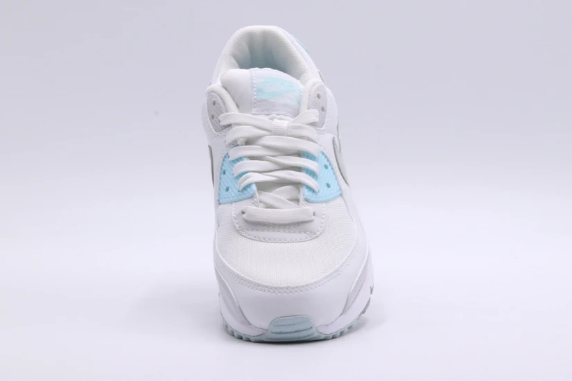 Nike Air Max 90 Γυναικεία Sneakers Λευκά, Γκρι Ανοιχτά, Σιέλ