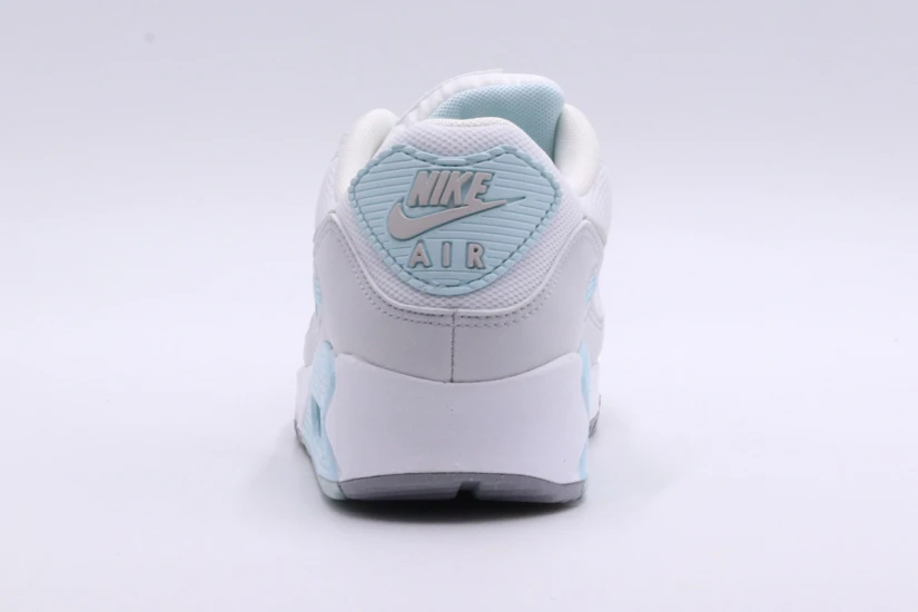 Nike Air Max 90 Γυναικεία Sneakers Λευκά, Γκρι Ανοιχτά, Σιέλ