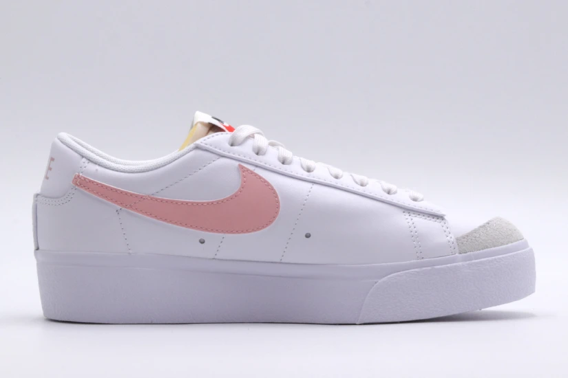 Nike Blazer Low Platform Γυναικεία Sneakers Λευκά, Ροζ
