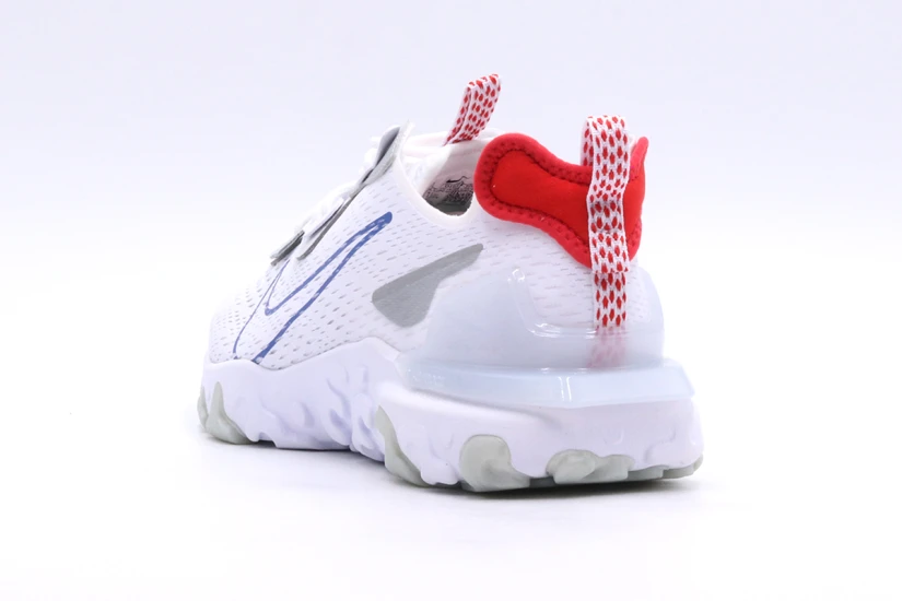 Nike React Vision Ανδρικά Sneakers Λευκά, Κόκκινα, Μπλε, Γκρι