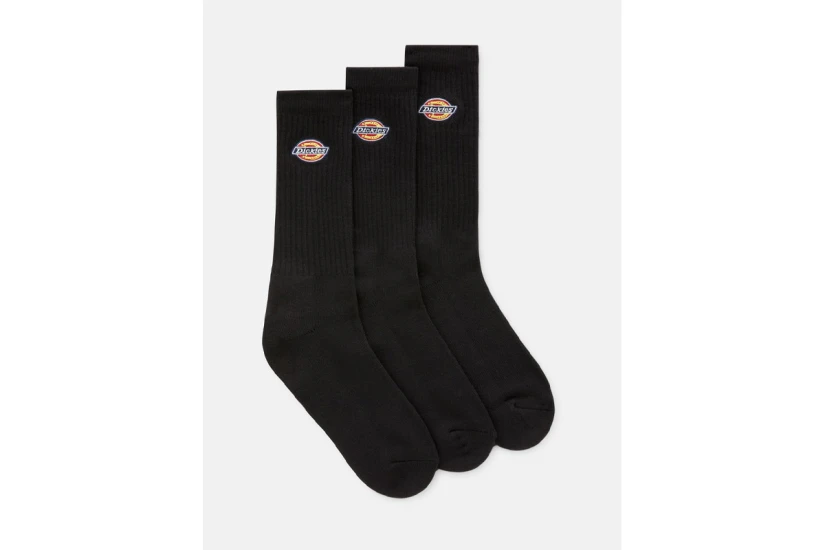 Dickies Valley Grove Ψηλές Κάλτσες Μαύρες 3 Ζευγάρια