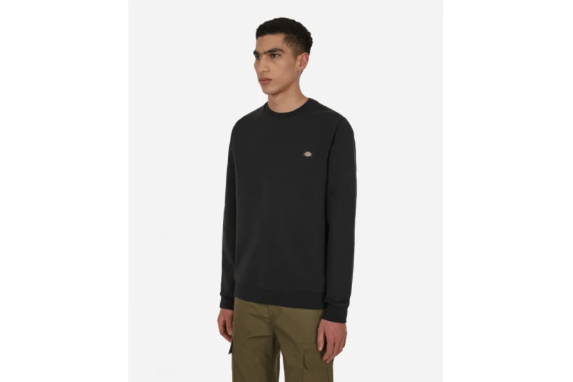Dickies Oakport Ανδρική Μακρυμάνικη Μπλούζα με Λαιμόκοψη Μαύρη