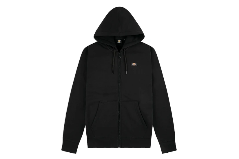 Dickies Oakport Ανδρική Βαμβακερή Ζακέτα με Κουκούλα Μαύρη