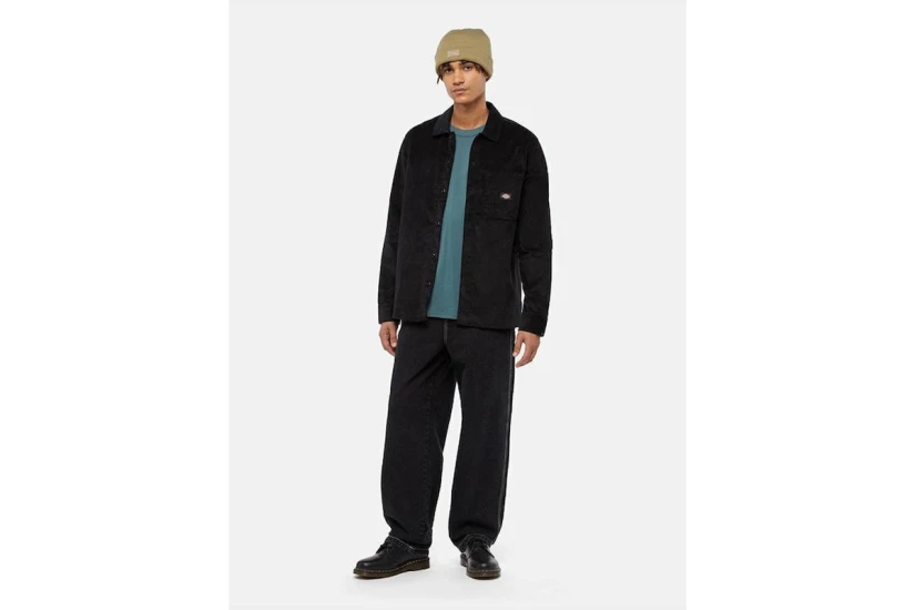 Dickies Corduroy Ανδρικό Μακρυμάνικο Πουκάμισο Μαύρο