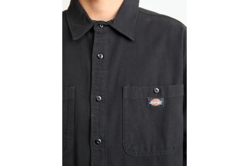 Dickies Canvas Ανδρικό Μακρυμάνικο Πουκάμισο Μαύρο