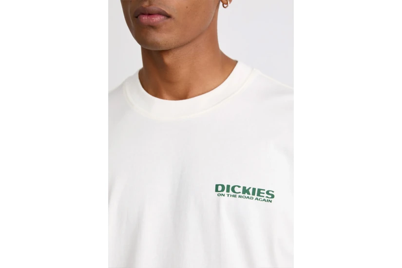 Dickies Burns Ανδρικό Κοντομάνικο T-Shirt Εκρού