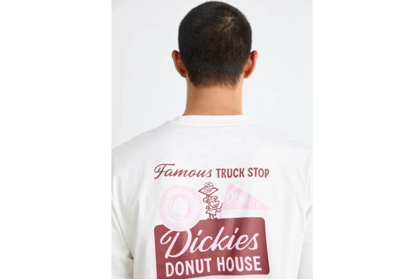 Dickies Donut House Ανδρικό Κοντομάνικο T-Shirt Λευκό