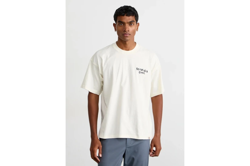 Dickies Sneedville Ανδρικό Κοντομάνικο T-Shirt Εκρού