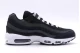 Nike Air Max 95 Ανδρικά Sneakers Μαύρα, Λευκά