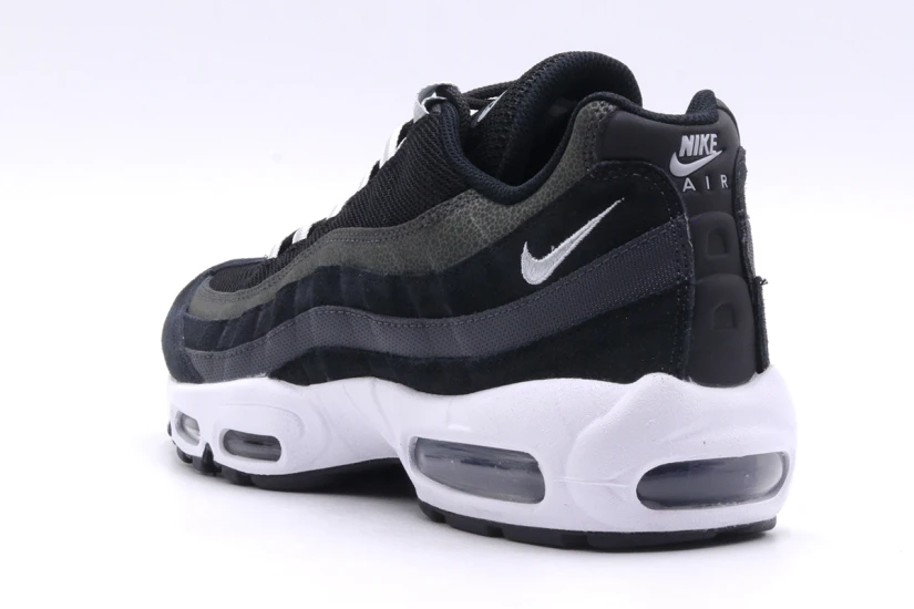 Nike Air Max 95 Ανδρικά Sneakers Μαύρα, Λευκά