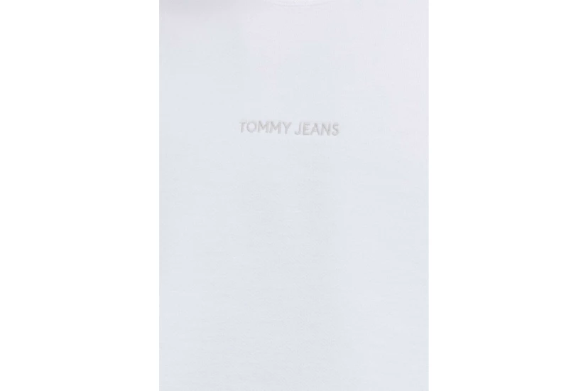 Tommy Jeans Boxy Ανδρική Μακρυμάνικη Μπλούζα Με Λαιμόκοψη Εκρού