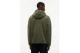 Tommy Jeans Badge Teddy Ανδρική Ζακέτα Sherpa με Κουκούλα Χακί, Μαύρη