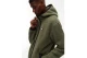 Tommy Jeans Badge Teddy Ανδρική Ζακέτα Sherpa με Κουκούλα Χακί, Μαύρη