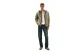 Tommy Jeans Teddy Zip-Thru Ανδρική Ζακέτα Sherpa με Κουκούλα Πράσινη