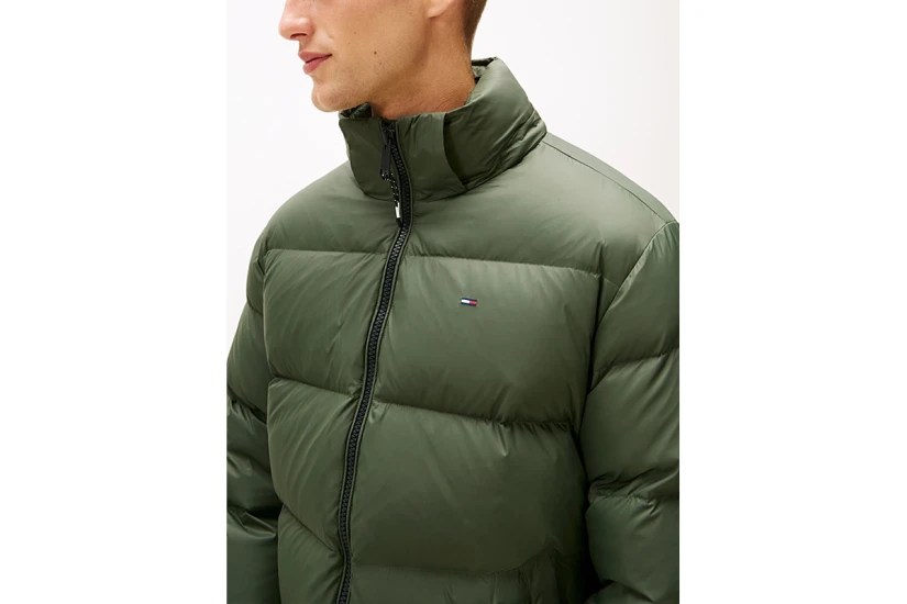 Tommy Jeans Water Repellent Down Hooded Ανδρικό Puffer Μπουφάν με Κουκούλα