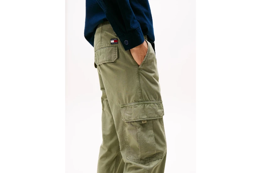 Tommy Jeans Ryan Ανδρικό Cargo Παντελόνι Λαδί