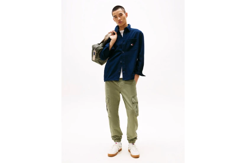 Tommy Jeans Ryan Ανδρικό Cargo Παντελόνι Λαδί