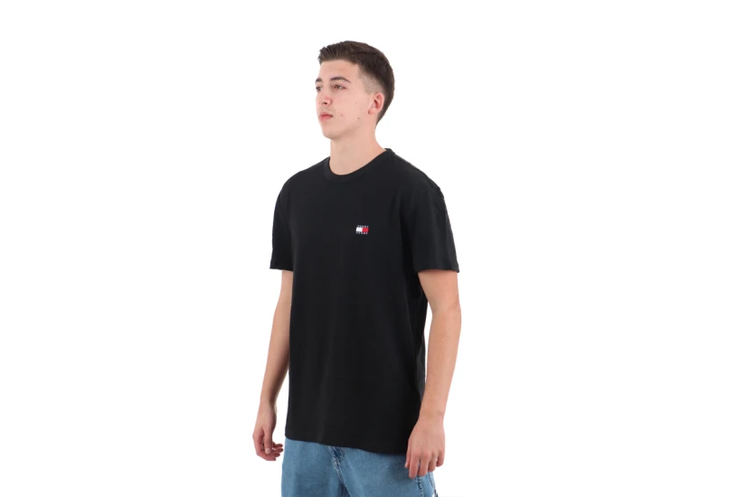 Tommy Jeans Ανδρικό Κοντομάνικο T-Shirt Μαύρο