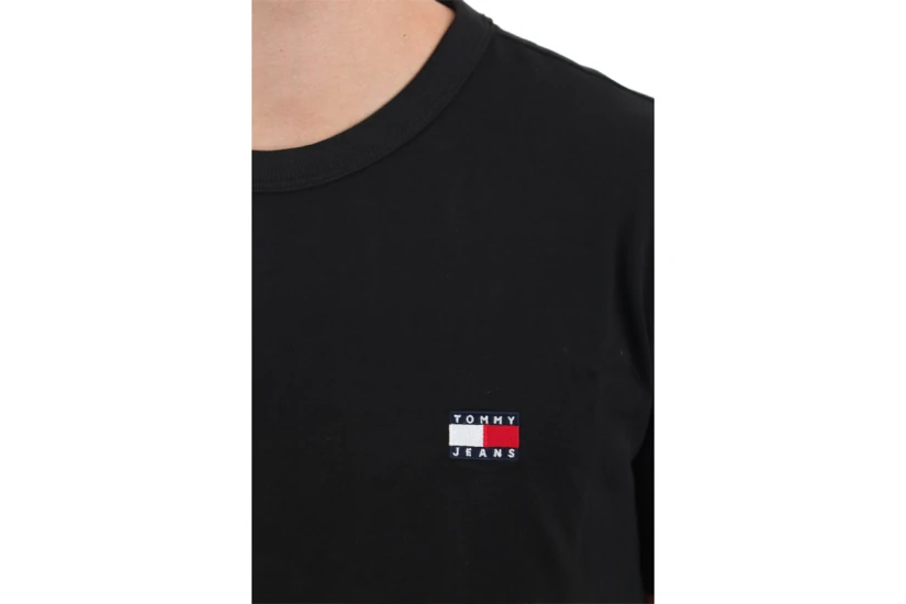 Tommy Jeans Ανδρικό Κοντομάνικο T-Shirt Μαύρο