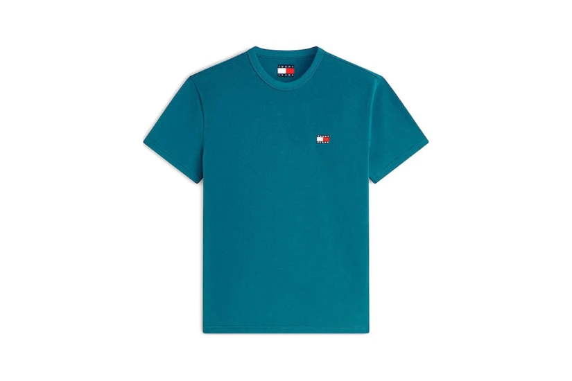 Tommy Jeans Ανδρικό Κοντομάνικο T-Shirt Πετρόλ