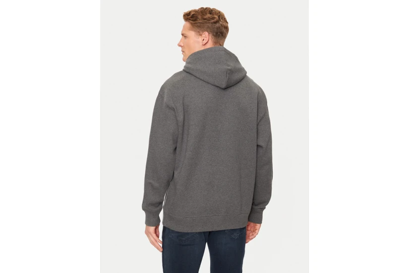 Tommy Jeans Melange Flag Ανδρικό Φούτερ Με Κουκούλα Ανθρακί