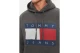 Tommy Jeans Melange Flag Ανδρικό Φούτερ Με Κουκούλα Ανθρακί