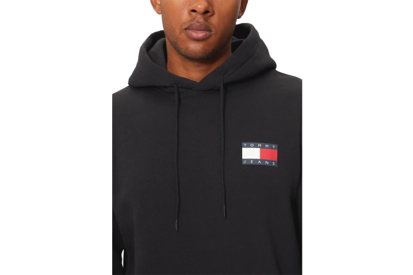 Tommy Jeans Ανδρικό Φούτερ Με Κουκούλα Μαύρο